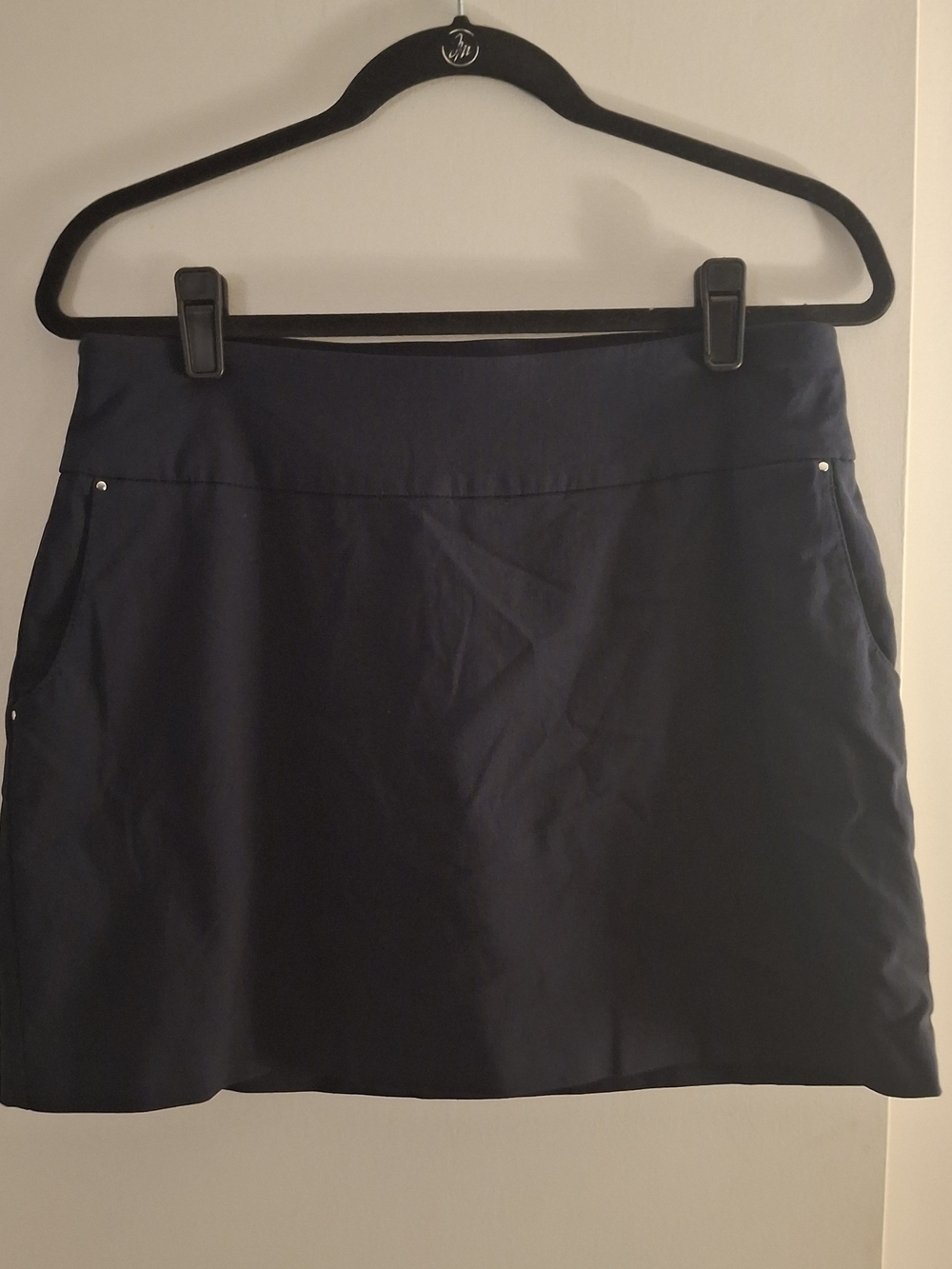 Coral Bay Women's Navy A-line Mini Skort